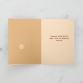 Erntedank Card - "Sie stellen das Füllgut dort hin Karte (Innenseite)