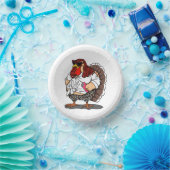 Erntedank, Cartoon Diva Türkei, Pappteller (Party)