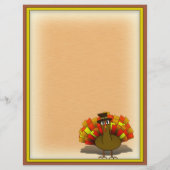 Erntedank Cartoon Türkei Pilgrim Flyer (Hinten)