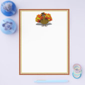 Erntedank Cartoon Türkei Pilgrim Flyer (Einzeln)