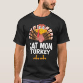 Erntedank Cat Mama Türkei Matching Pajama Men Wo T-Shirt (Vorderseite)