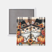 Erntedank Cats Magnet (Vorderseite/Rückseite)