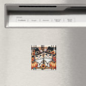 Erntedank Cats Magnet (In Situ (Geschirrspüler))