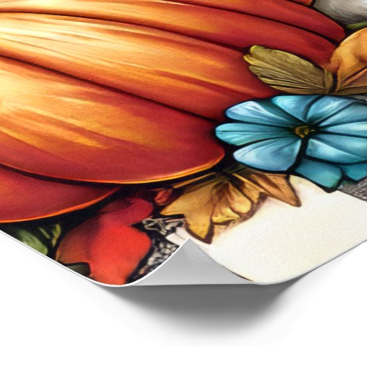 Erntedank Cats Poster (Ecke)