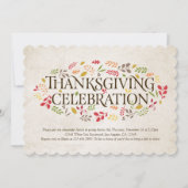 Erntedank Celebration Foliage Einladung (Vorderseite)