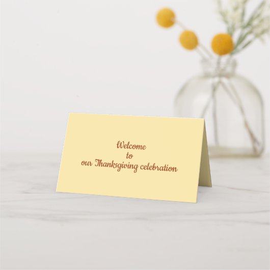 Erntedank Celebration mit Cartoon Türkei Platzkarte (Rückseite)