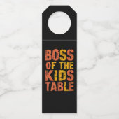 Erntedank-Chef der Kinder-Tabelle Türkei Tag Flaschenanhänger (Vorderseite)