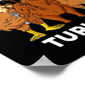 Erntedank Chillin mit meinen Truthühnern Spaß Jung Poster (Ecke)