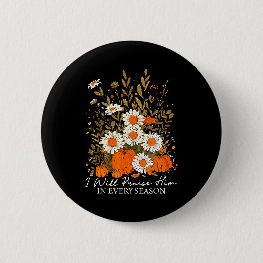 Erntedank christlich lobe ihn Jesus Erntedank Bibe Button (Vorderseite)
