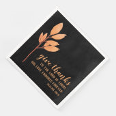 Erntedank Christlich Moderne botanische Wasserfarb Serviette (Ecke)