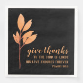 Erntedank Christlich Moderne botanische Wasserfarb Serviette (Vorderseite)