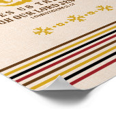 Erntedank Christlicher Glaubensstich Bibelversatz Poster (Ecke)