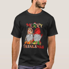 Erntedank Christmas Frory Thanksmas Gnomes T-Shirt