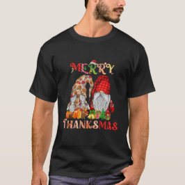 Erntedank Christmas Frory Thanksmas Gnomes T-Shirt