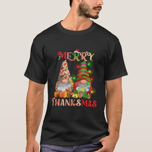 Erntedank Christmas Frory Thanksmas Gnomes T-Shirt (Vorderseite)