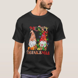 Erntedank Christmas Frory Thanksmas Gnomes T-Shirt