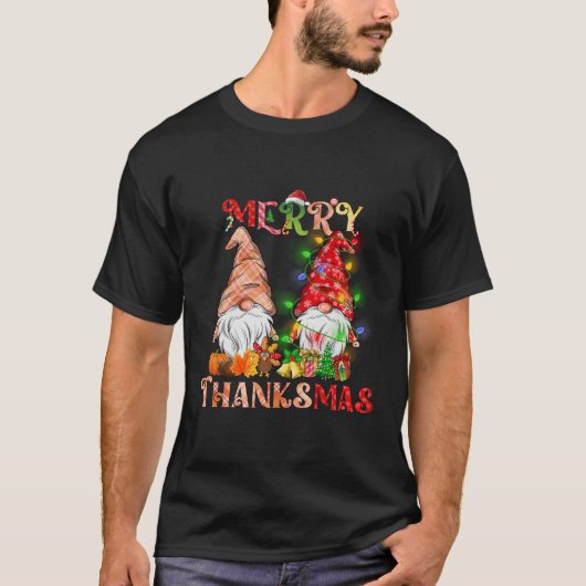 Erntedank Christmas Frory Thanksmas Gnomes T-Shirt (Vorderseite)