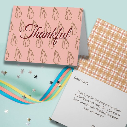 Erntedank Co Worker Office-Mitarbeiter bearbeiten Karte