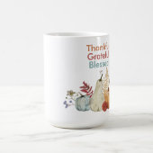 Erntedank Coffee Tasse - Danke, gesegnet (Mittel)