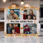 Erntedank-Collage-Foto mit benutzerdefiniertem Tex Schneidebrett