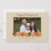 ERNTEDANK COOKIES FEIERTAGSKARTE (Vorderseite)