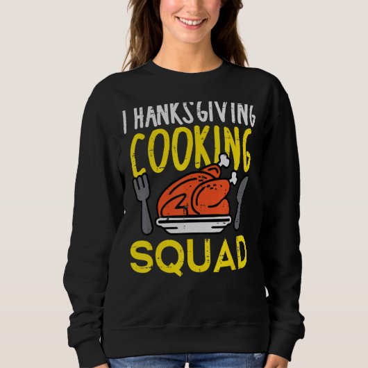 Erntedank Cooking Squad Türkei Day Team Männer Wom Sweatshirt (Vorderseite)
