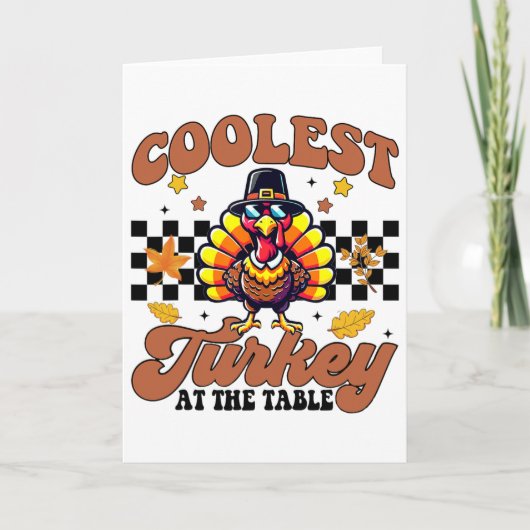 Erntedank Coolste Türkei beim Tischabend Gi Karte (Vorderseite)