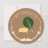 Erntedank Cornbread Collard Green Black Eye Pea Einladung (Rückseite)