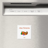 Erntedank Cornucopia 2 Inch Square Magnet (In Situ (Geschirrspüler))