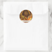 Erntedank Cornucopia Address Labels Runder Aufkleber (Tasche)