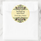 Erntedank Cornucopia Backaufkleber Runder Aufkleber (Tasche)