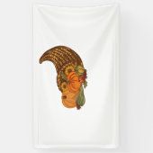 Erntedank Cornucopia Classic T - Shirt Banner (Vertikal)