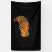 Erntedank Cornucopia Classic T - Shirt Banner (Vertikal)