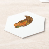 Erntedank Cornucopia Classic T - Shirt Untersetzer (angewinkelt)