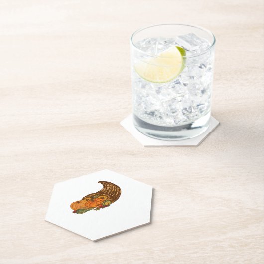 Erntedank Cornucopia Classic T - Shirt Untersetzer (Vor Ort)