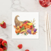 Erntedank Cornucopia Cocktail Napkins Serviette (Beispiel)