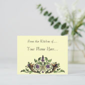 Erntedank cornucopia Custom Recicard Postkarte (Stehend Vorderseite)