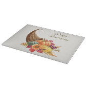 Erntedank Cornucopia Cutting Board Schneidebrett (Ecke)