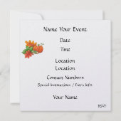 Erntedank Cornucopia Einladung - SRF (Rückseite)