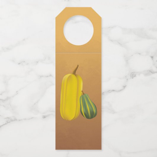 Erntedank Cornucopia Flaschenanhänger (Rückseite)