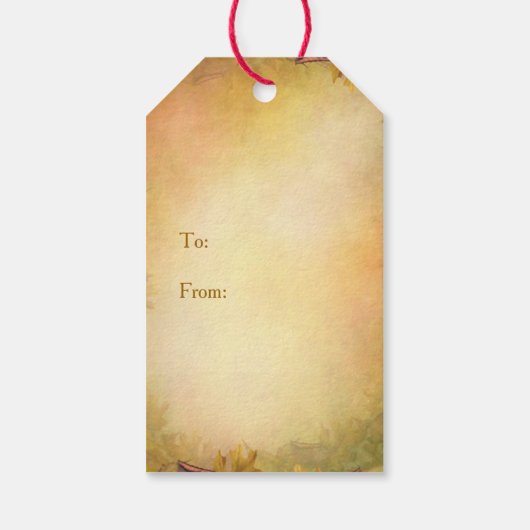 Erntedank, Cornucopia Geschenkanhänger (Rückseite)