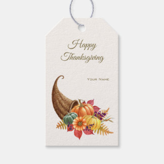 Erntedank Cornucopia-Geschenkmarke Geschenkanhänger