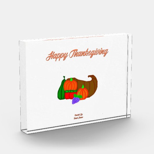 Erntedank Cornucopia Horizontaler Foto (Links)