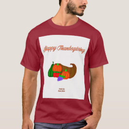 Erntedank Cornucopia Men's Maroon Basic T Shirt