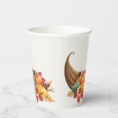 Erntedank Cornucopia Paper Cups Pappbecher (Rechts)