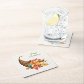 Erntedank Cornucopia Papier Untersetzer (Vor Ort)