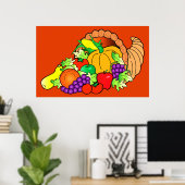 Erntedank Cornucopia! Poster (Heimbüro)