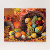 Erntedank Cornucopia Puzzle (Horizontal)