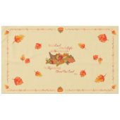 Erntedank Cornucopia Segen Gebet Tischdecke (Vorderseite (Horizontal))