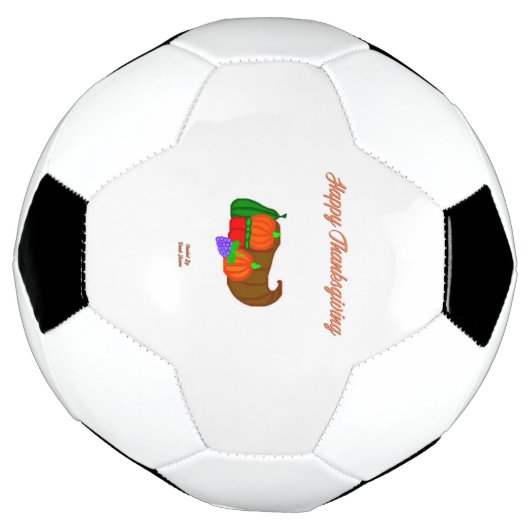 Erntedank Cornucopia Soccer Ball (Gedreht)